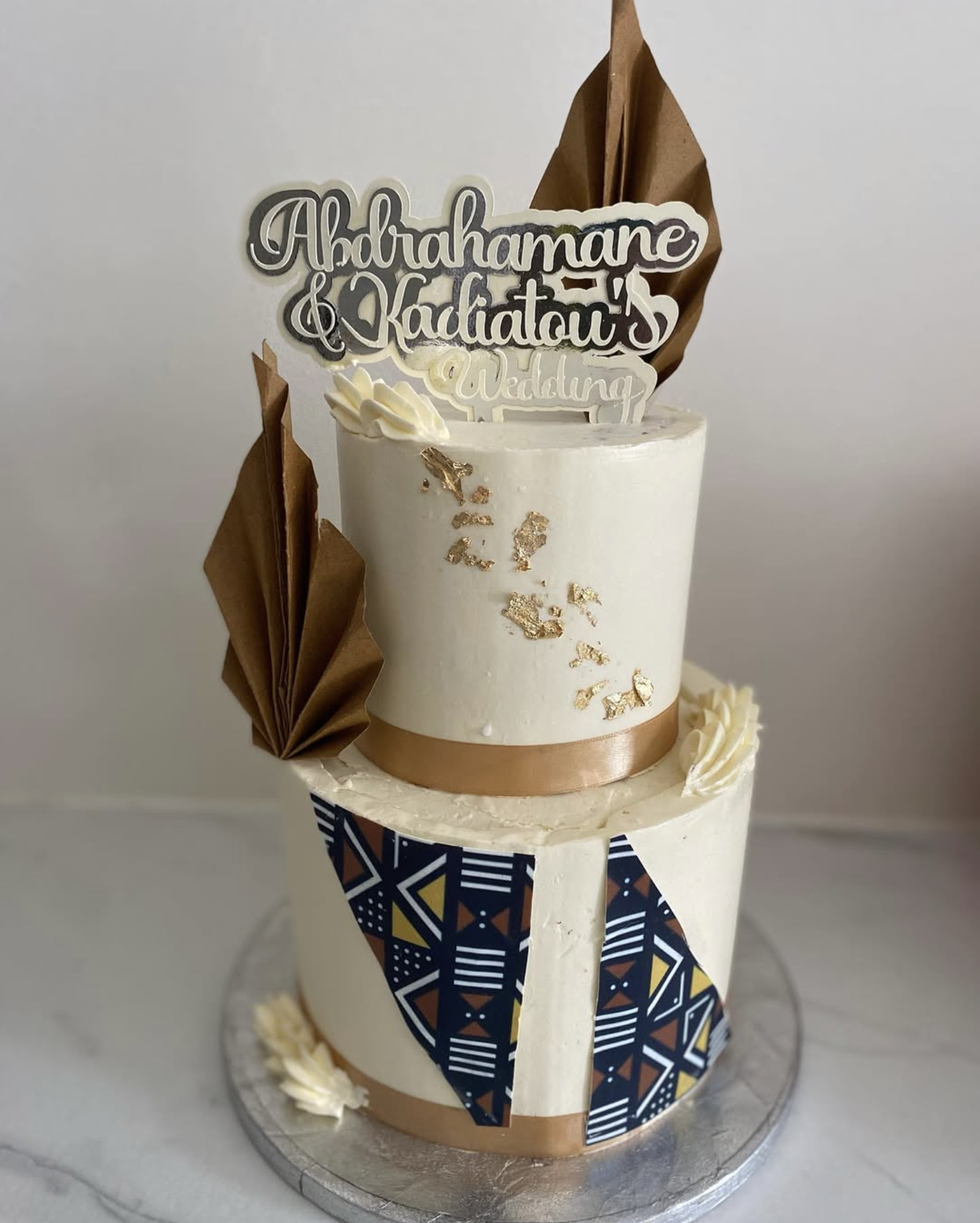 Gâteau de mariage africain