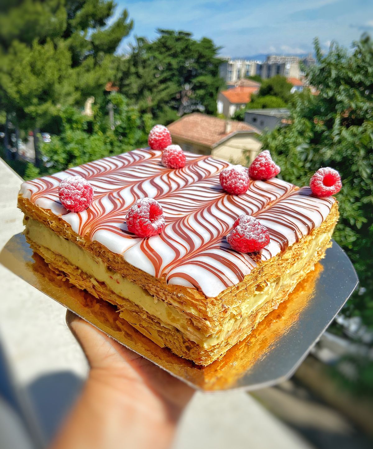 Mille-feuille framboise
